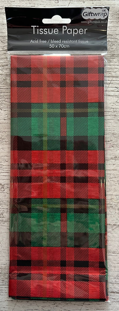 Red & Green Tartan - Tissue Paper