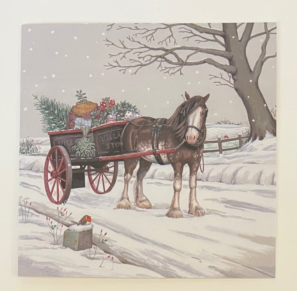 Horse & Cart in the Snow