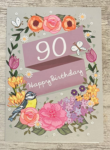 90 Birthday - Flowers
