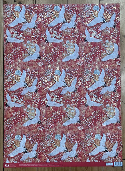 Kimono Cranes - Foil Gift Wrap