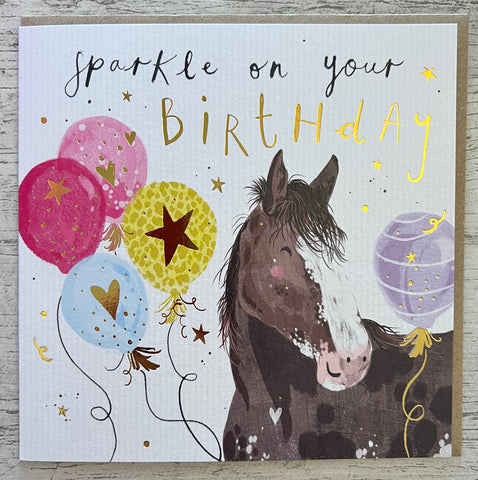 Sparkle on Your Birthday - Horse