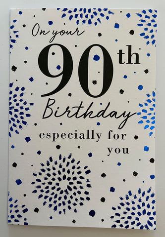 90th Birthday - Starbursts & Spots