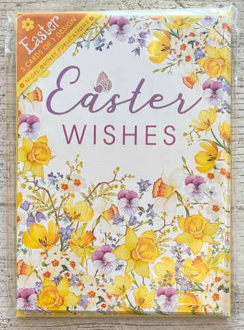 Floral Border - Easter Card Pack