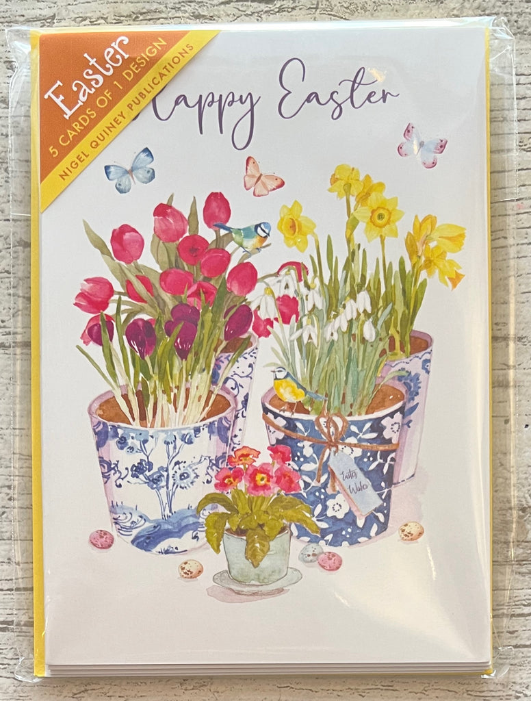 Potted Spring Bulbs - Easter Card Pack