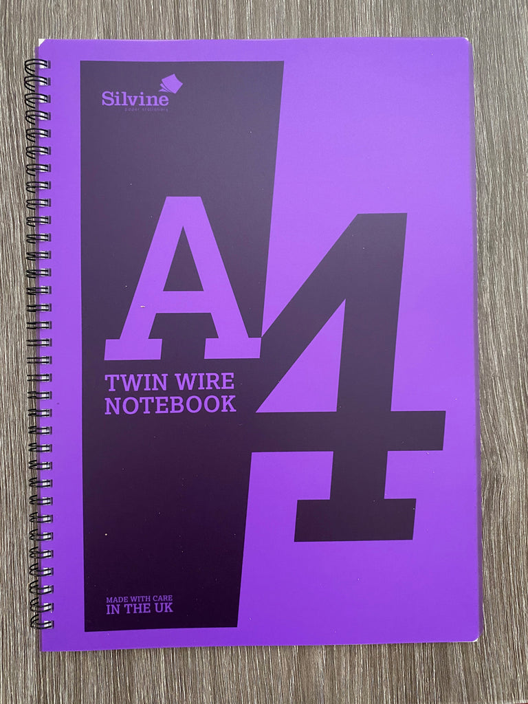 A4 Twin Wire Notebook - Silvine