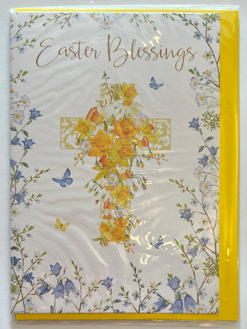 Daffs & Spring Floral Easter Card