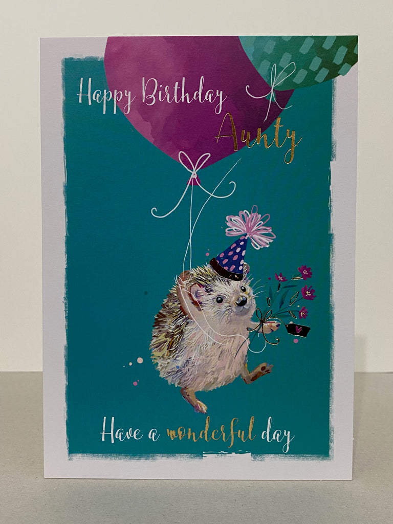 Happy Birthday Auntie - Hedgehog