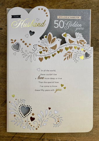 To My Husband - 50 Golden Years