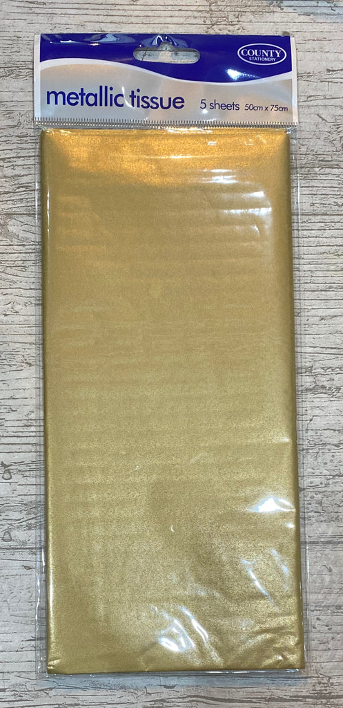 Gold Tissue Paper - 5 Sheets