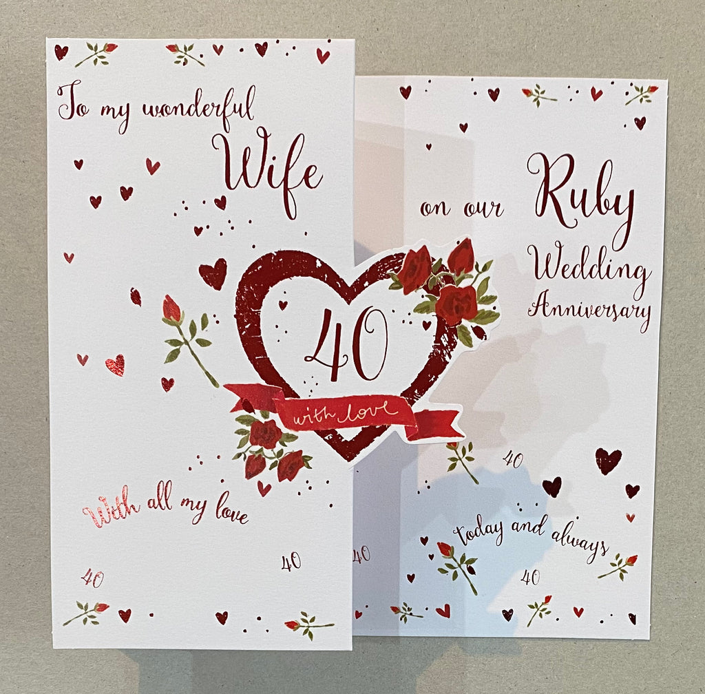 Our Ruby Wedding Anniversary