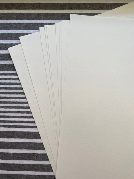 FLAT WHITE 170gsm paper - 12 Sheets