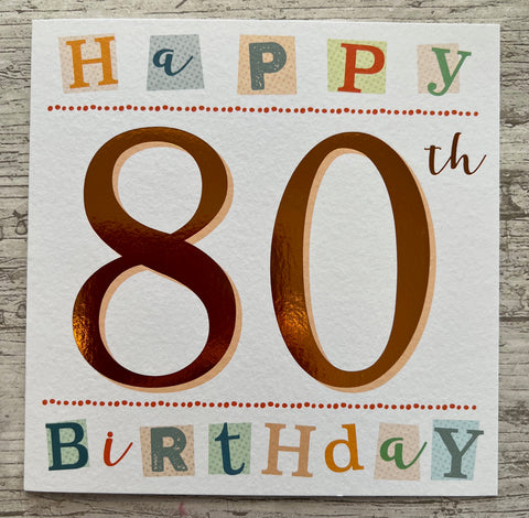 80th Birthday - Copper