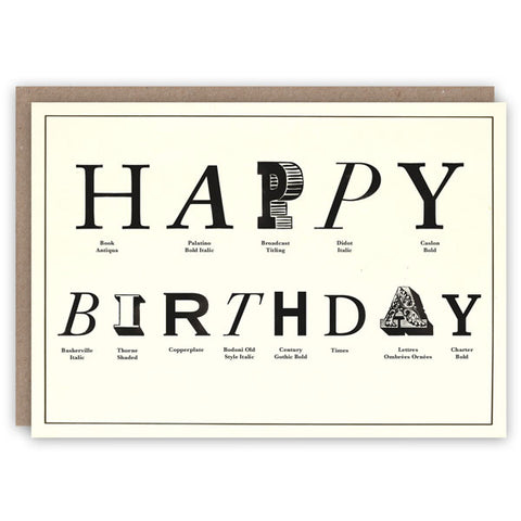 Typography - Happy Birthday