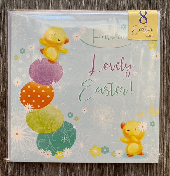 Cute/Modern Easter Cards - Set of 8