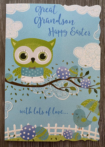 Great Grandson Happy Easter with Lots of Love