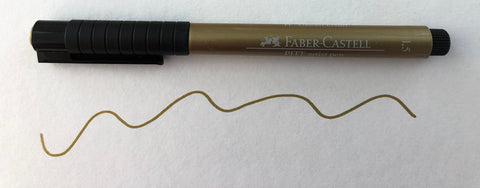 FABER CASTELL artist pen GOLD